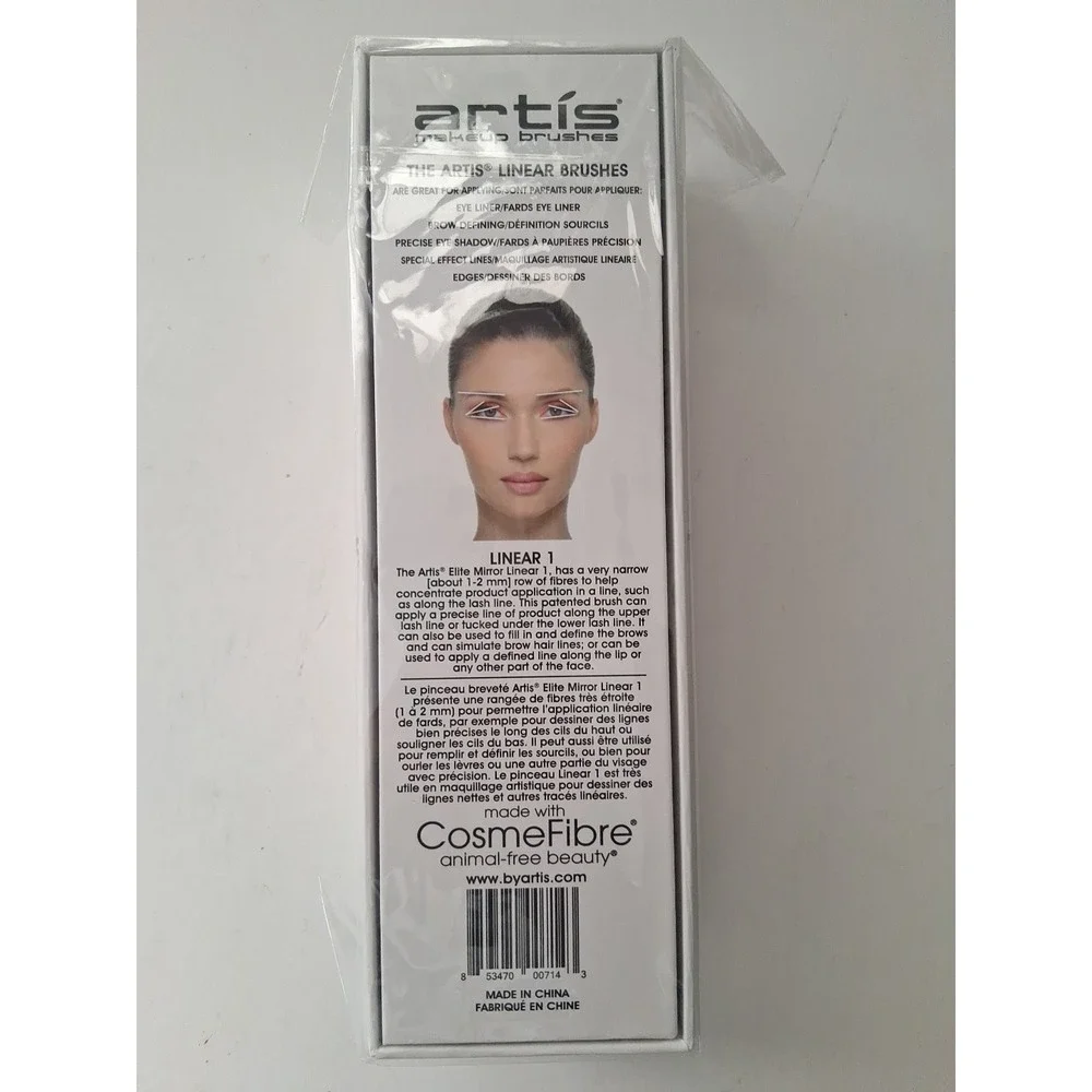Artis Linear 1 Makeup Brush Elite Collection Mirror Finish New in Sealed Box